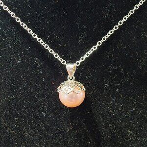 Simple Edison Basket Pearl Pendant